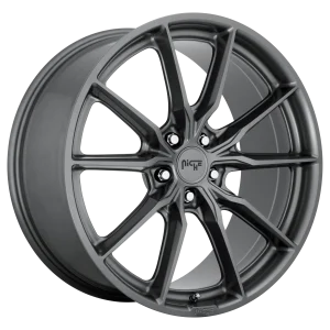 Niche – M239 RAINIER – Gunmetal – 18″x8″ 27mm – All weather Wheels – M2391880F8+27